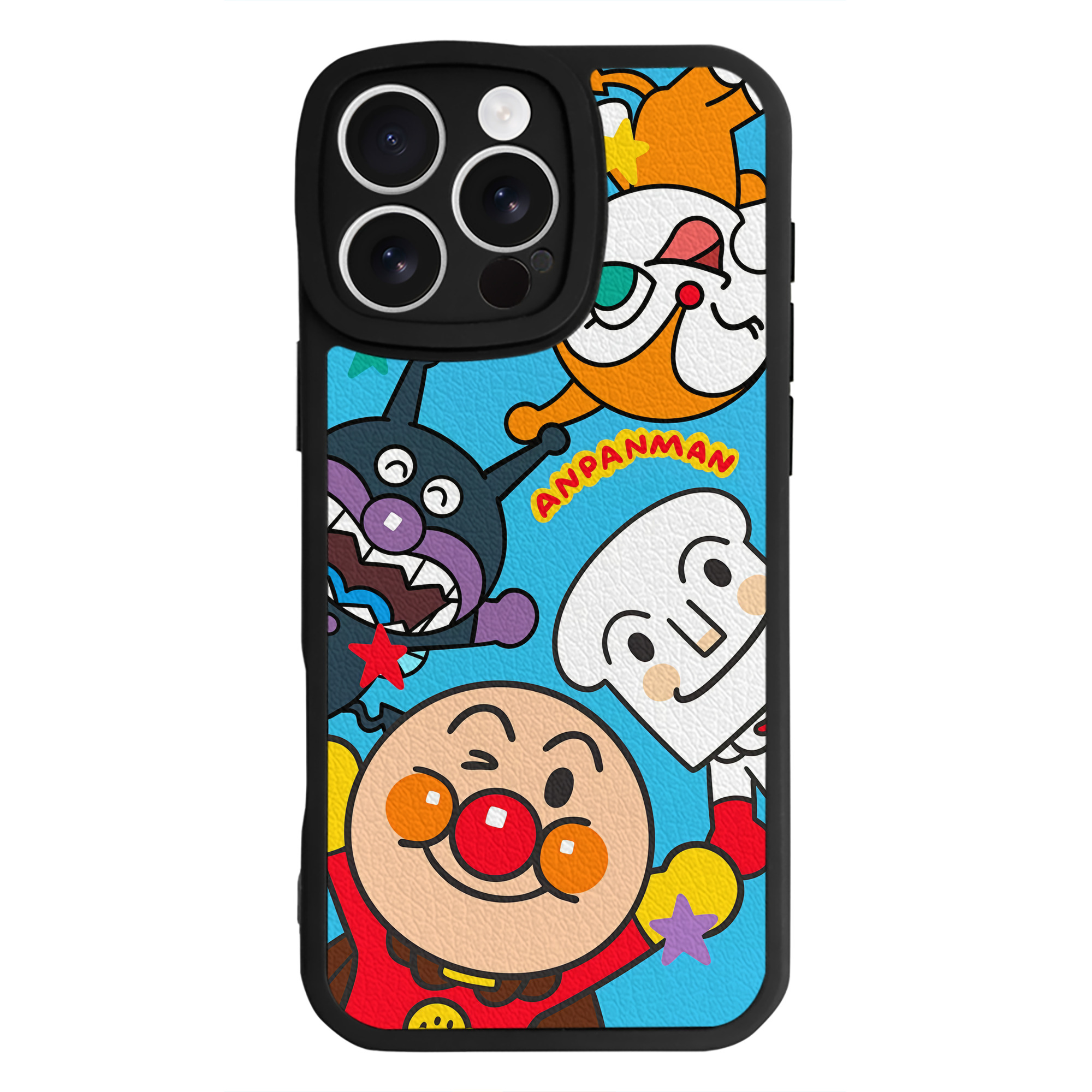 （画像用） アンパンマン Anpanman 【iPhone 16シリーズ対応】シリコンスマホケース（レザー調） 材質：シリコン